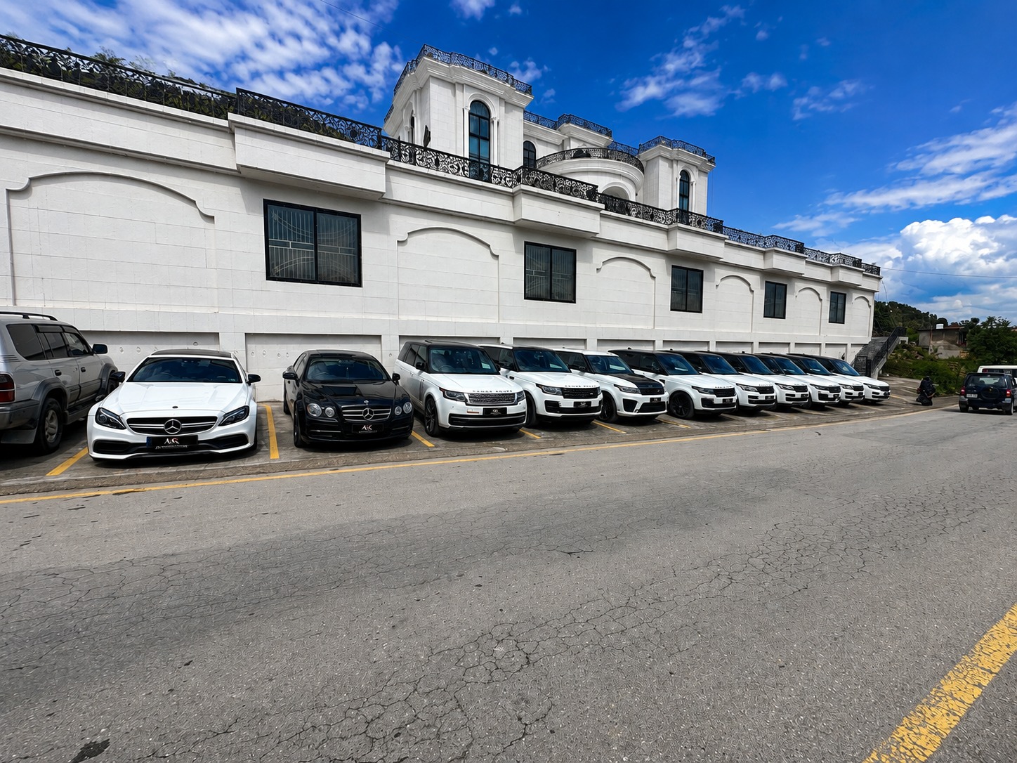 Luxury hotel transfer car